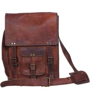Leather Crossbody Bag for Man and Woman